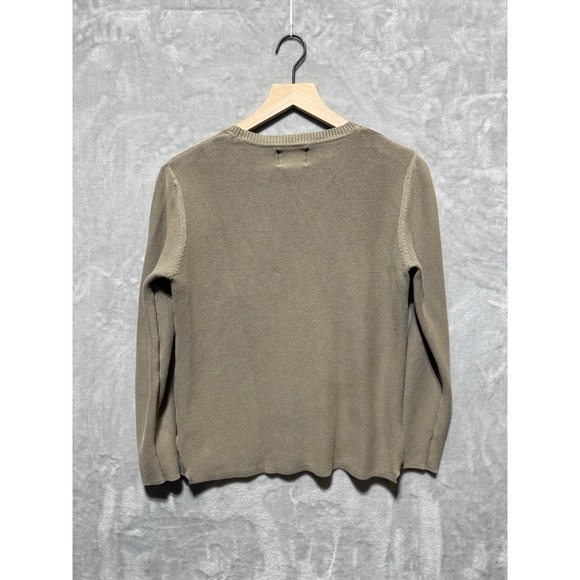 Zara Kids Young Collective‎ Knit Thermal Crewneck Sweater Size 11-12 152 Olive - Picture 2 of 8